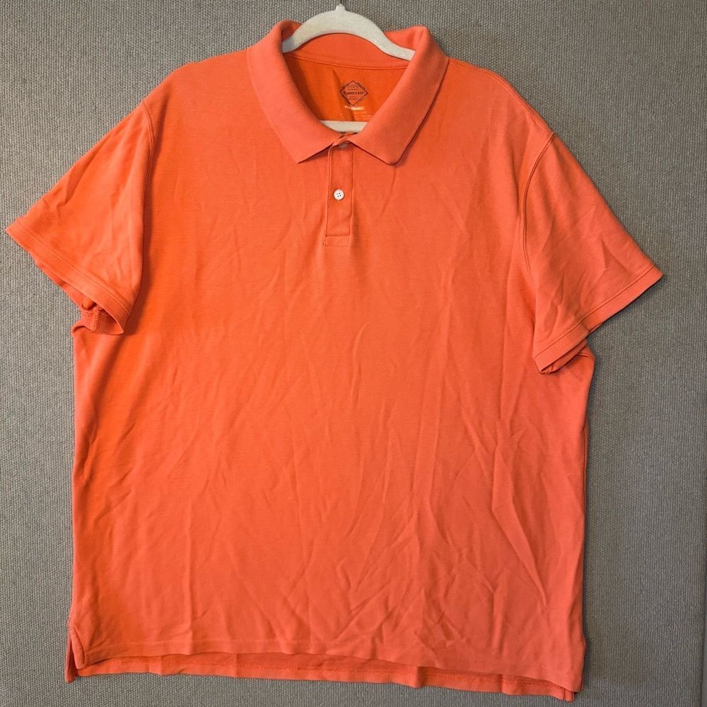St Johns Bay Men's XXL Polo Shirt Performance Orange